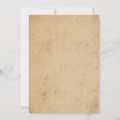 Vintage Wedding Invitation Romantic Roos Garden Kaart (Achterkant)