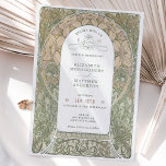 Vintage Wedding Invitations Art Nouveau by Mucha Kaart<br><div class="desc">Art Nouveau Vintage wedding invitations by Alphonse Mucha in a floral, romantic, and whimsical design. Victorian flourishes complement classic art deco fonts. Please enter your custom information, and you're done. If you wish to change the design further, simply click the blue "Customize It" button. Thank you so much for considering...</div>