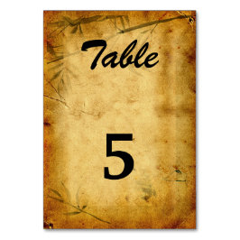 Vintage Wedding Japanese Bamboo Caligraphy Art Kaart