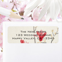 Vintage Wedding, Japanse roze Magnolia-boom