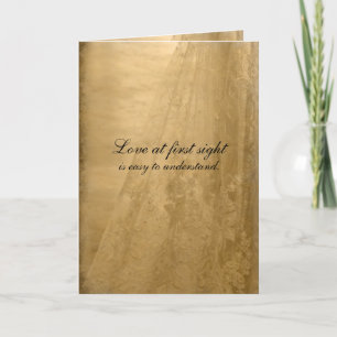 Vintage Wedding Jubileum Kaart