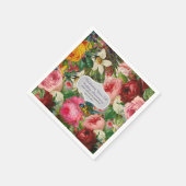 Vintage Wedding Jubileum ROZEN - Herdenking Servetten (Hoek)