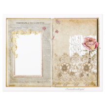 Vintage Wedding Junk Journal Scrapbook Pagina 1 &