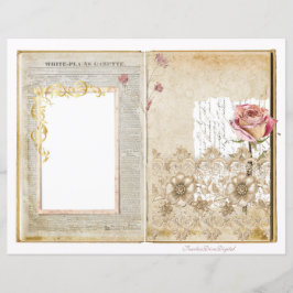 Vintage Wedding Junk Journal Scrapbook Pagina 1 & 