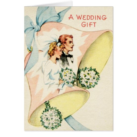Vintage Wedding-kaartje (Voorkant)