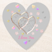 Vintage Wedding Kartonnen Onderzetters (Voorkant)