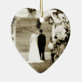 Vintage Wedding Keramisch Ornament (Rechts)