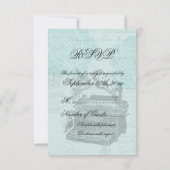 Vintage Wedding Love Letters RSVP Card (Achterkant)