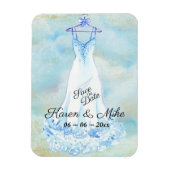 Vintage Wedding Magneet (Verticaal)