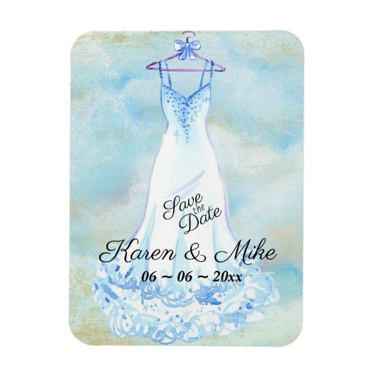 Vintage Wedding Magneet (Verticaal)