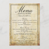 Vintage Wedding Menus Eat, Drink & BE Menu (Achterkant)
