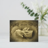 Vintage Wedding... Met deze Ring I. Briefkaart (Staand voorkant)