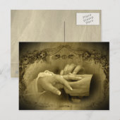 Vintage Wedding... Met deze Ring I. Briefkaart (Voorkant / Achterkant)