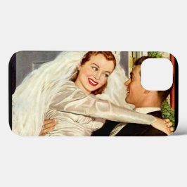 Vintage Wedding Passen getrouwd, Happy Bride en Gr iPhone 13 Hoesje