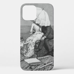 Vintage Wedding, Passen getrouwd van het strand Case-Mate iPhone Case