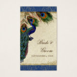 Vintage Wedding Peacock Feathers Favor Gift Labels Visitekaartjes<br><div class="desc">PAPIERSELECTIE: Dit is te zien op basispapier, een andere geweldige keuze zou zijn "metallisch ijs", een schoon wit, gepeld grijs oppervlak. Het zou ook mooi zijn op "Champagne Metallic" linen, vilt of een van de andere keuzes. COLOR PALETTE: horizon blue, tan, roomblauw, groen en roest. ONTWERP: Dit antiek , geïnspireerde...</div>