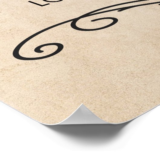 Vintage Wedding Poster (Hoek)