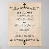 Vintage Wedding Poster (Voorkant)