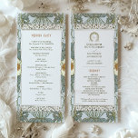 Vintage Wedding Program Art Nouveau door Mucha Programmakaart<br><div class="desc">Introductie van het bewerkbare Vintage Wedding Program van Alphonse Mucha, nu beschikbaar op Zazzle! Dit elegante programma is de perfecte manier om uw gasten door uw speciale dag te leiden. Het Vintage Wedding Program is voorzien van een prachtig Art Nouveau-ontwerp van de legendarische Alphonse Mucha. De zachte kleuren van het...</div>