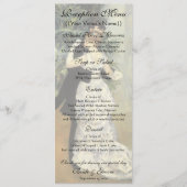 Vintage Wedding Reception Menu, City Dance, Renoir Menu (Voorkant)