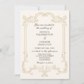 Vintage Wedding Retro blush roze Kaart (Voorkant)