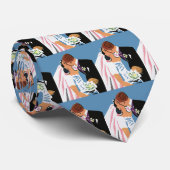 Vintage Wedding, Retro Bride en Groom Kissing Stropdas (Opgerold)