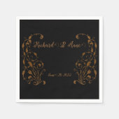 Vintage Wedding Romantic Steampunk Fairytale Servet (Voorkant)