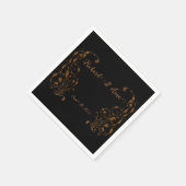 Vintage Wedding Romantic Steampunk Fairytale Servet (Hoek)