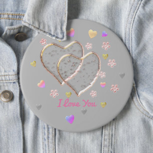 Vintage Wedding Ronde Button 6,0 Cm