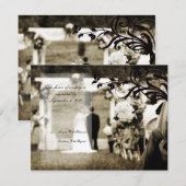 Vintage Wedding RSVP (Voorkant / Achterkant)