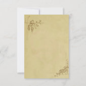 Vintage Wedding RSVP Kaartje (Achterkant)