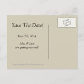 Vintage Wedding Save the Date Aankondigingskaart (Achterkant)