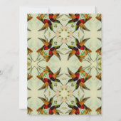 Vintage Wedding Save the Date Hummingbird Flowers (Achterkant)