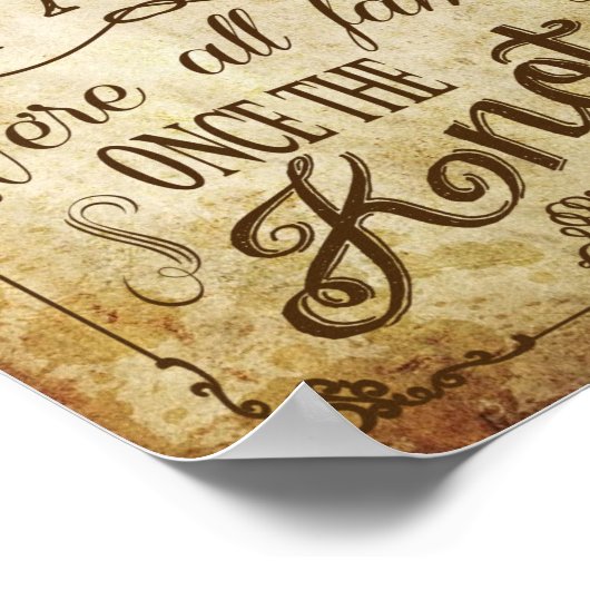 Vintage Wedding Seating Sign Poster (Hoek)