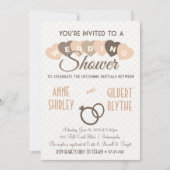 Vintage Wedding Shower Couples Shower Uitnodiging (Voorkant)