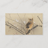 Vintage Wedding Table Kaarten, Japanse Owl Plaatskaartje (Achterkant)