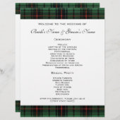 Vintage Wedding, Tartan Davidson Modern Pattern (Voorkant / Achterkant)