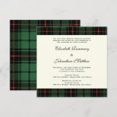 Vintage Wedding, Tartan Davidson Modern Pattern Kaart (Voorkant / Achterkant)