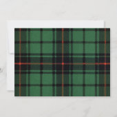 Vintage Wedding, Tartan Davidson Modern Pattern Kaart (Achterkant)