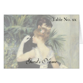 Vintage Wedding Tent Kaart, City Dance by Renoir