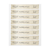 Vintage Wedding Theme Aged Parchment Bedankt (Vel)