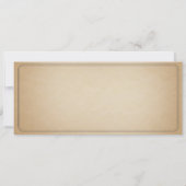 Vintage Wedding Ticket II Punchout Kaart (Achterkant)