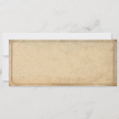 Vintage Wedding Ticket II Punchout Kaart (Achterkant)