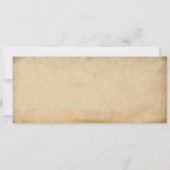 Vintage Wedding Ticket III Punchout Kaart (Achterkant)