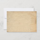 Vintage Wedding Ticket III Punchout RSVP Kaartje (Achterkant)