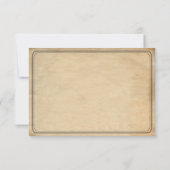Vintage Wedding Ticket RSVP II Punchout (Achterkant)