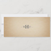 Vintage Wedding Ticket Uitnodiging (Achterkant)