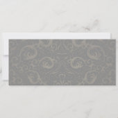 Vintage Wedding Ticket Uitnodiging met RSVP (Achterkant)