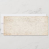 Vintage Wedding Ticket Uitnodigingen I (Achterkant)