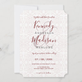 Vintage Wedding Traditional Florence Budget Kaart